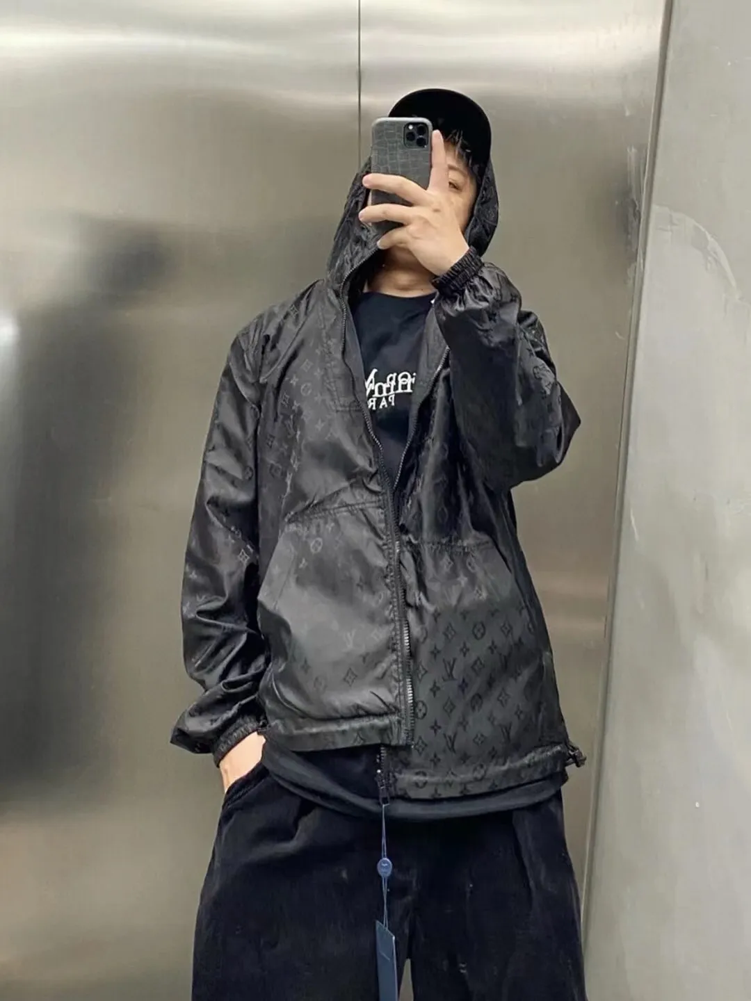 Louis Vuitton/Louis Vuitton dark pattern jacquard double-sided jacket